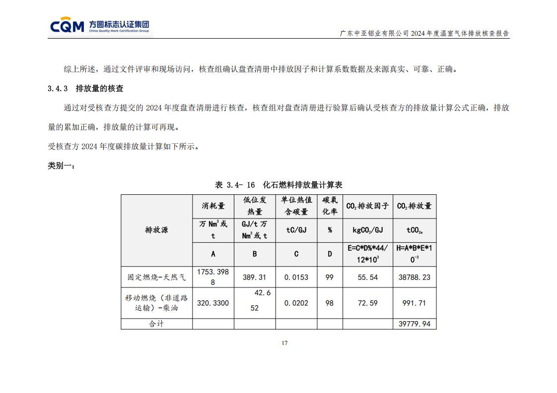 03廣東中亞鋁業有限公司溫室氣體核查報告-ISO14064 - 終稿(圖21)