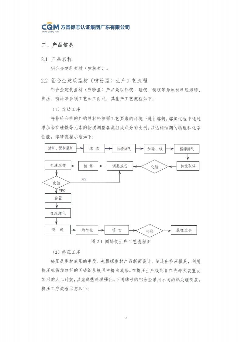 11鋁合金建筑型材（噴粉型）產品Ⅲ型環境聲明評價報告-方圓蓋章(圖8)